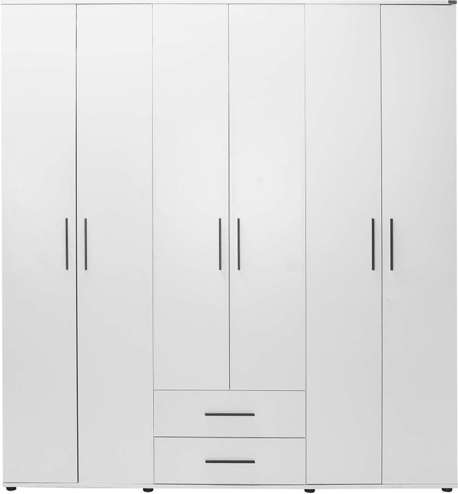 Hanah Home Armario Blanco con Estanterías